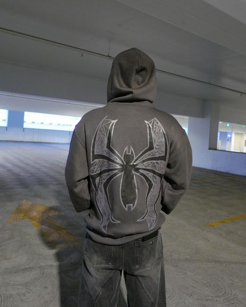 Spider Full Zip Statement Hoodie