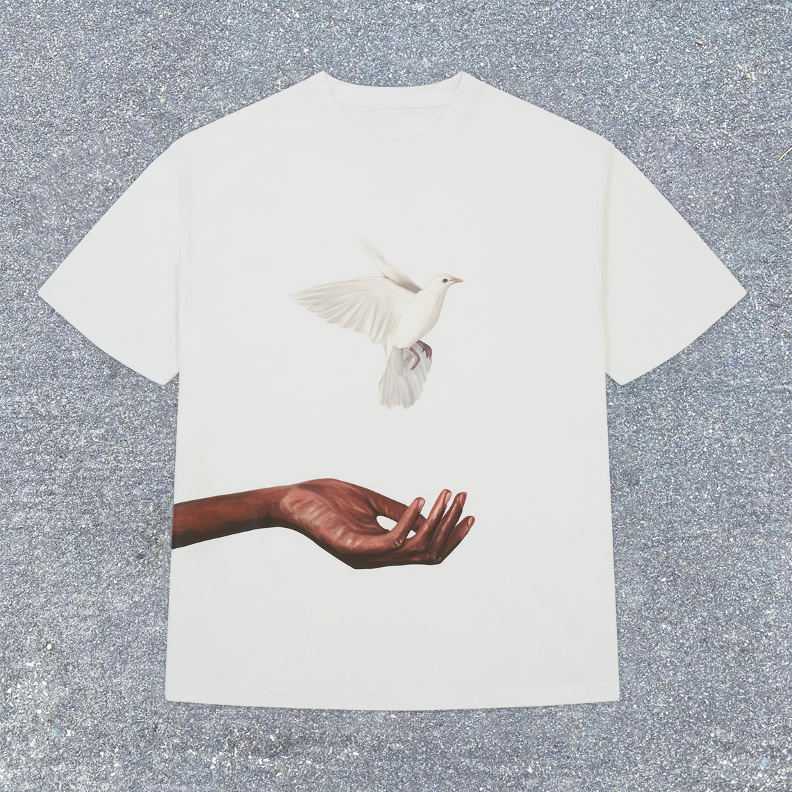 Peace dove art print T-shirt