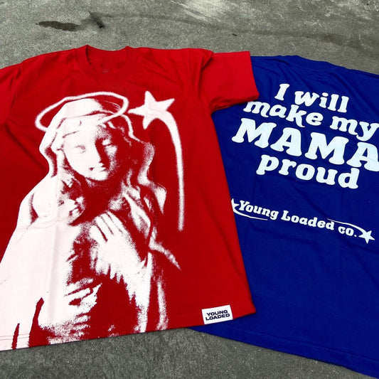 I Will Make My MAMA Proud Print Short Sleeve T-Shirt