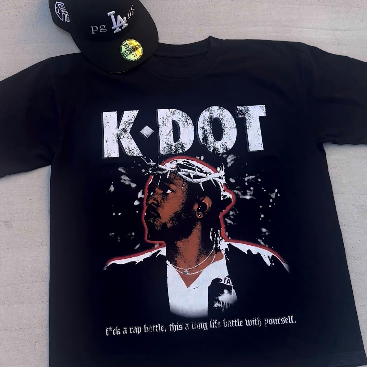 K-DOT printed short-sleeved T-shirt