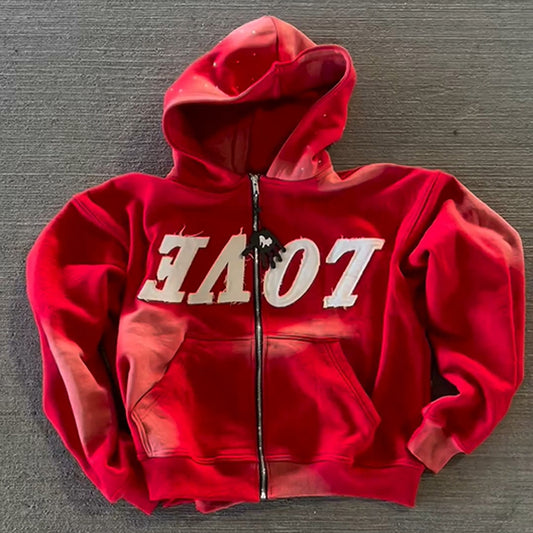 love patch hoodie