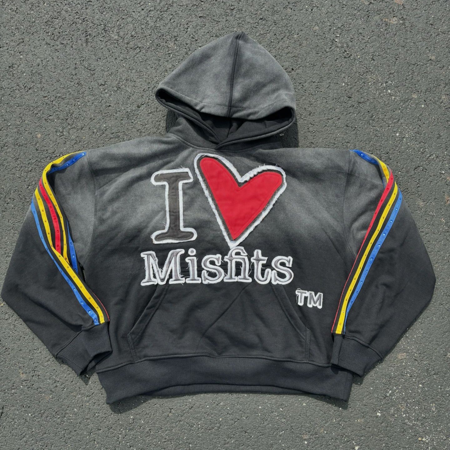 I like misfits hoodie and pants two-piece set