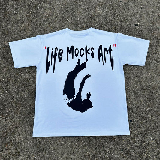 Life Mocks Art Print Short Sleeve T-Shirt