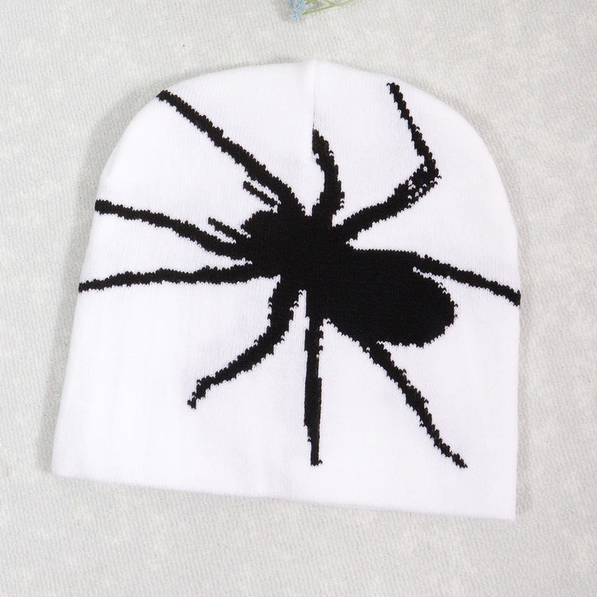 Knitted Pullover Spider Y2K Jacquard Hat for Men and Women