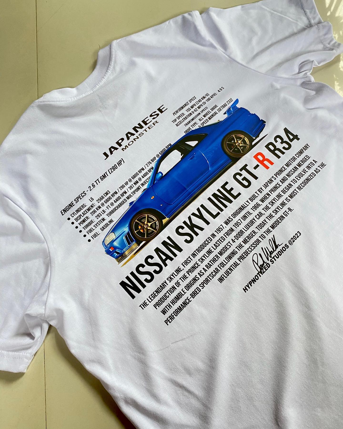 Casual personalized printed racing T-shirt