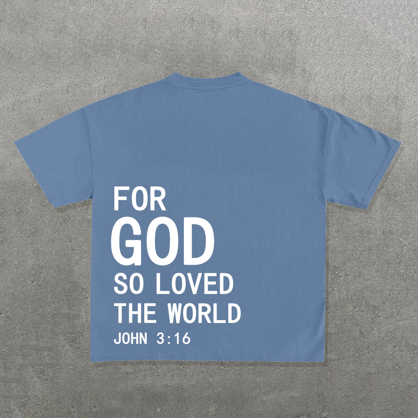 For God So Loved The World Print Short Sleeve T-shirt