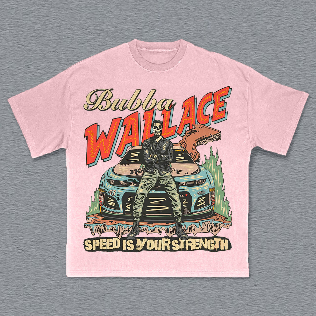 Racer Print Short Sleeve T-Shirt