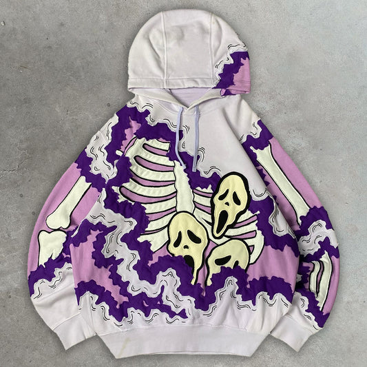 Skull casual street hoodie