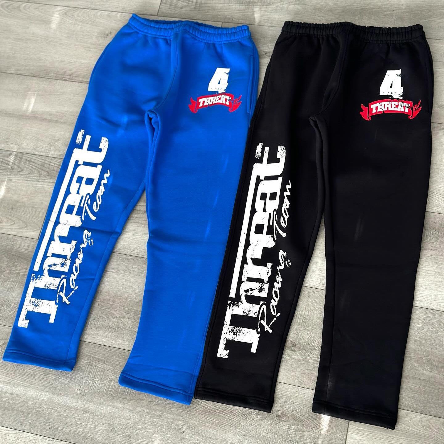 Threat Racing Team Print Two Piece Hoodie Set