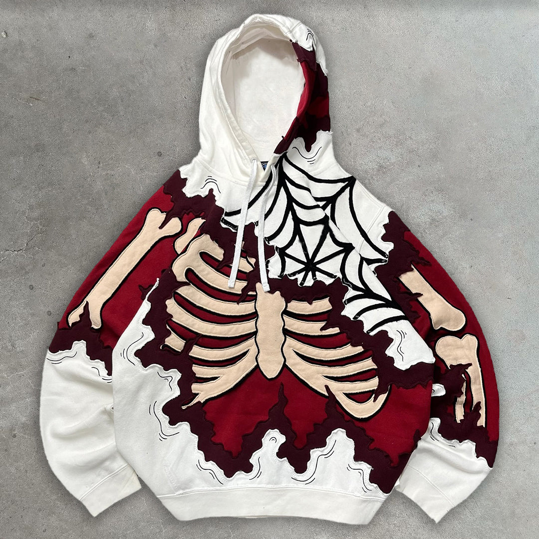 Spiderweb Skull Hoodie