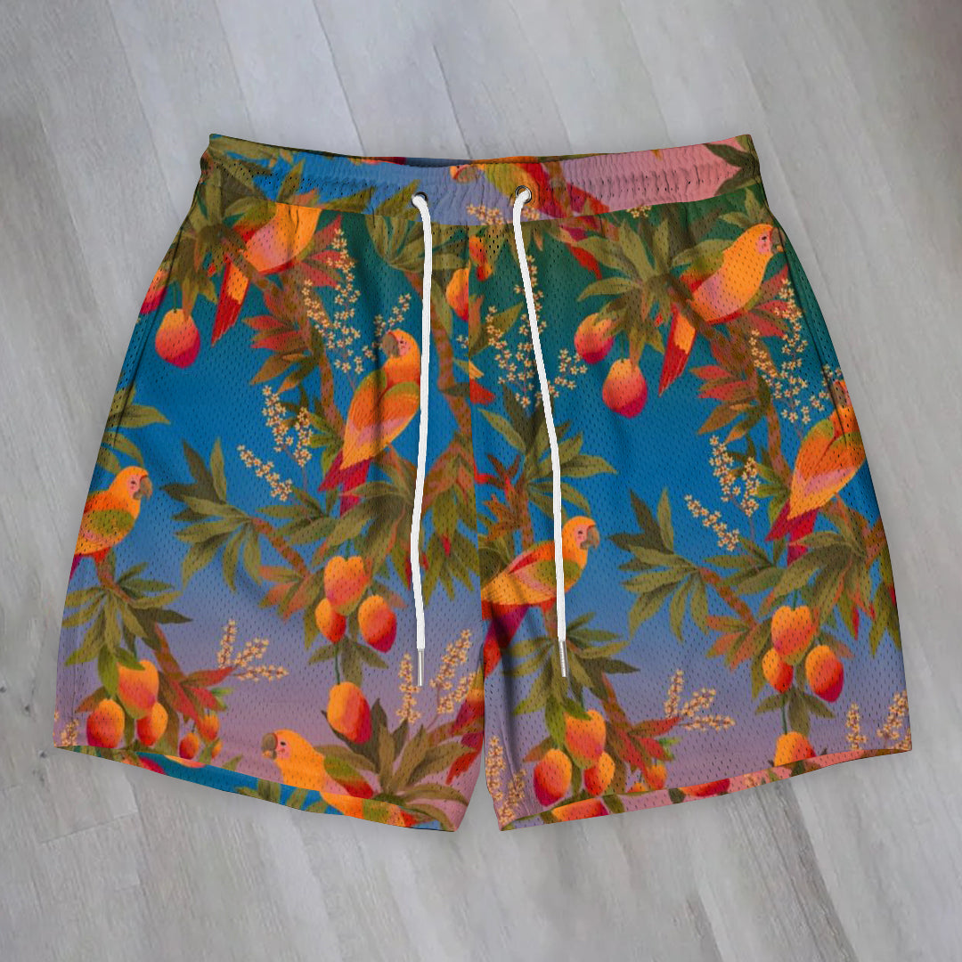 Trendy Gradient Resort Print Shorts