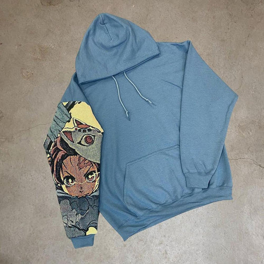 Personality trend sleeve stitching hoodie