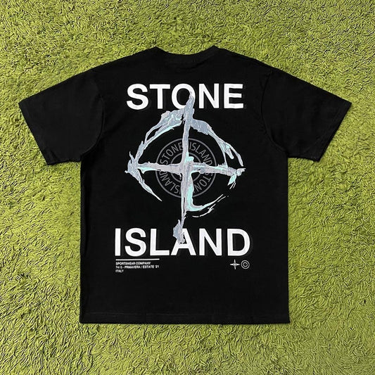 Fashion Tide Brand Printed Short Sleeve T-shirt