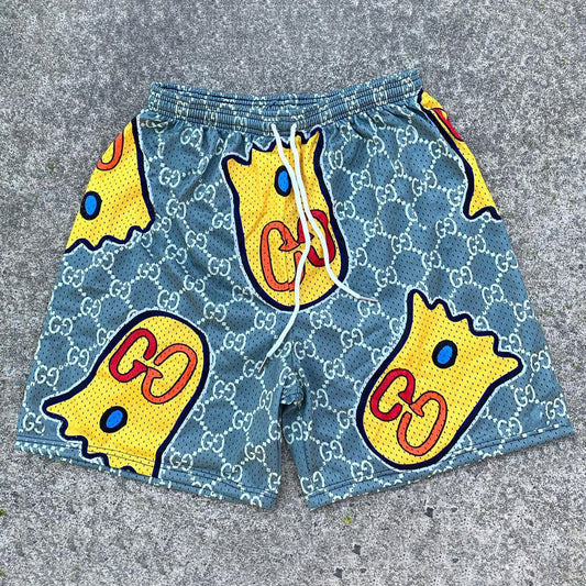 Tide brand print casual retro street shorts