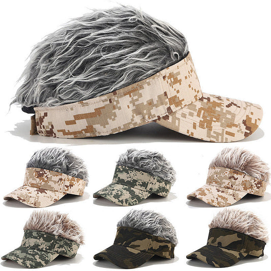 Wig Camouflage Trend Peaked Cap Casual Golf Hat