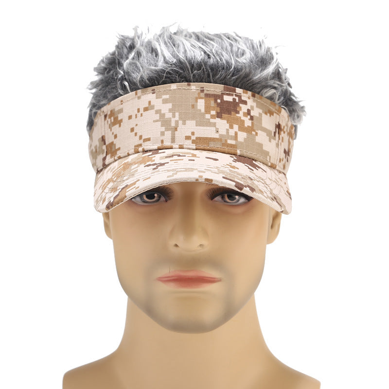 Wig Camouflage Trend Peaked Cap Casual Golf Hat