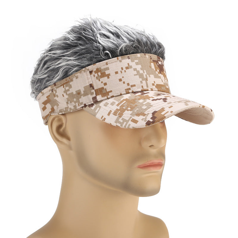 Wig Camouflage Trend Peaked Cap Casual Golf Hat