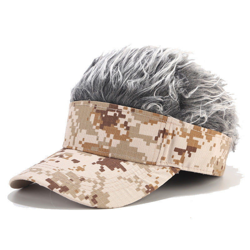 Wig Camouflage Trend Peaked Cap Casual Golf Hat