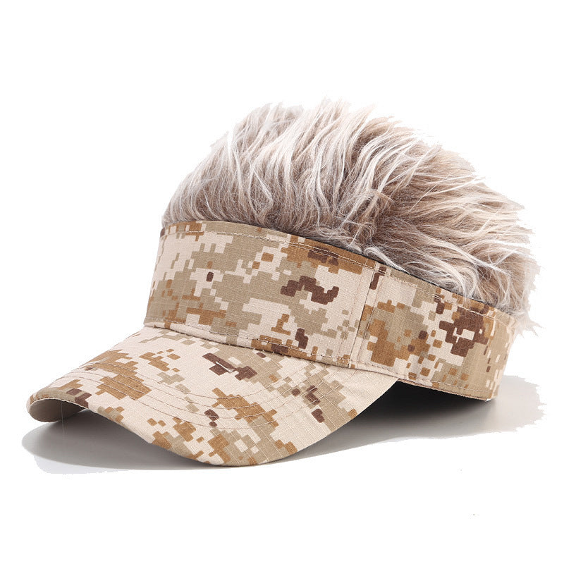 Wig Camouflage Trend Peaked Cap Casual Golf Hat