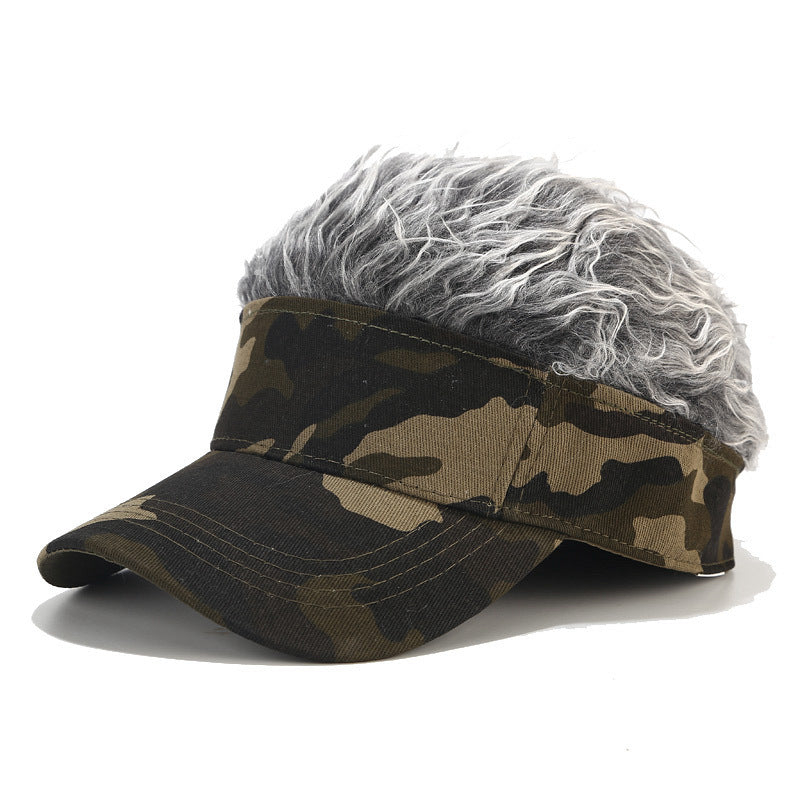 Wig Camouflage Trend Peaked Cap Casual Golf Hat