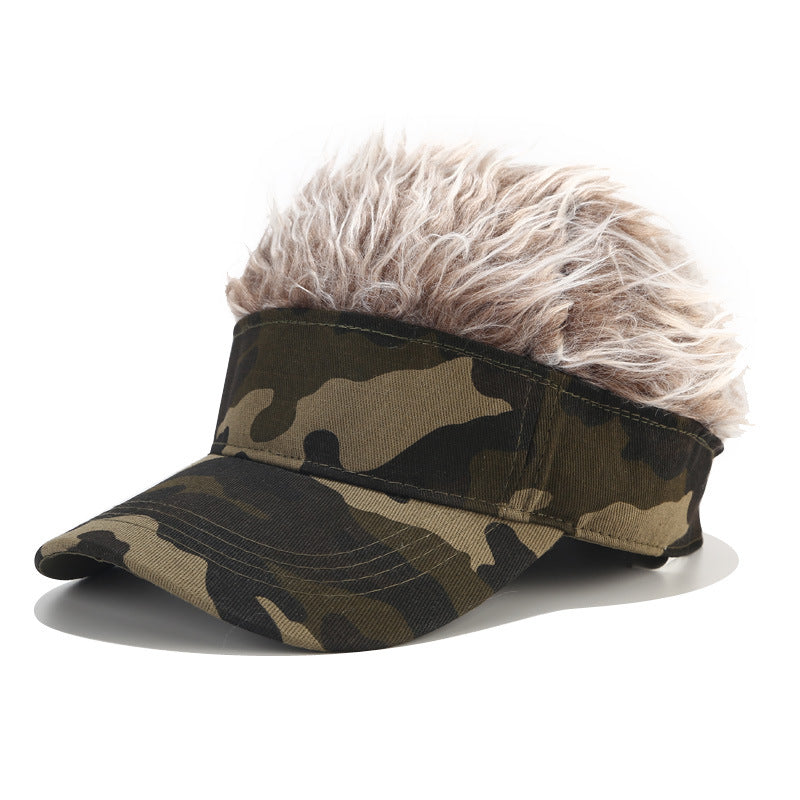 Wig Camouflage Trend Peaked Cap Casual Golf Hat