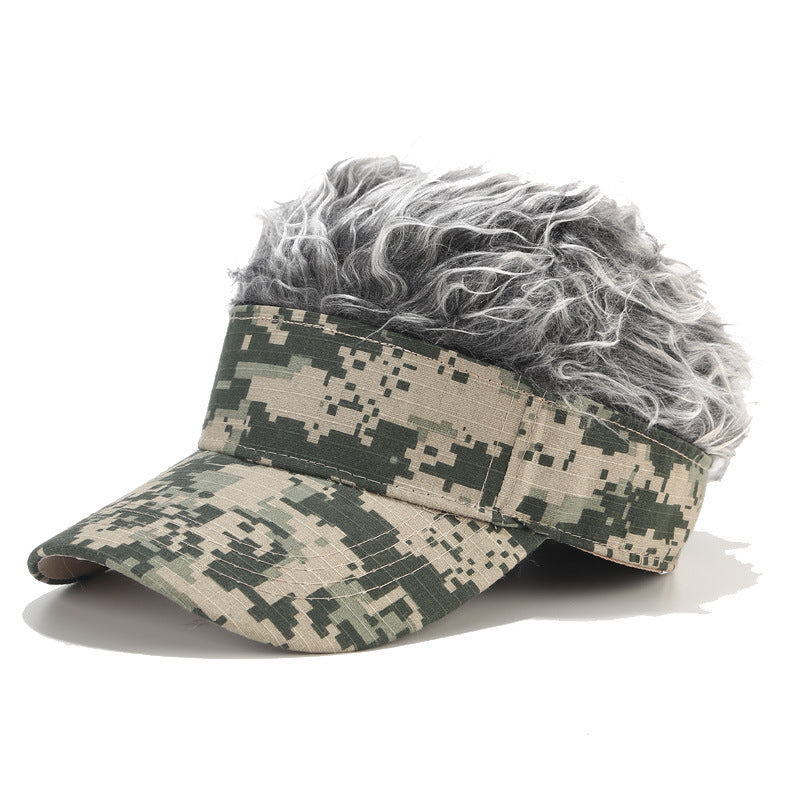 Wig Camouflage Trend Peaked Cap Casual Golf Hat