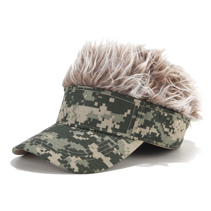 Wig Camouflage Trend Peaked Cap Casual Golf Hat