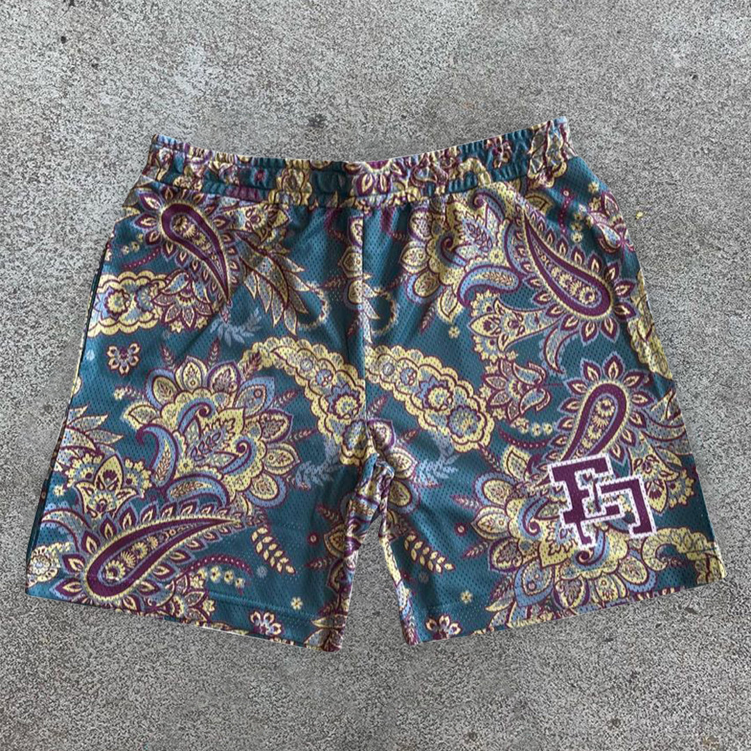 Casual Vintage Cashew Shorts