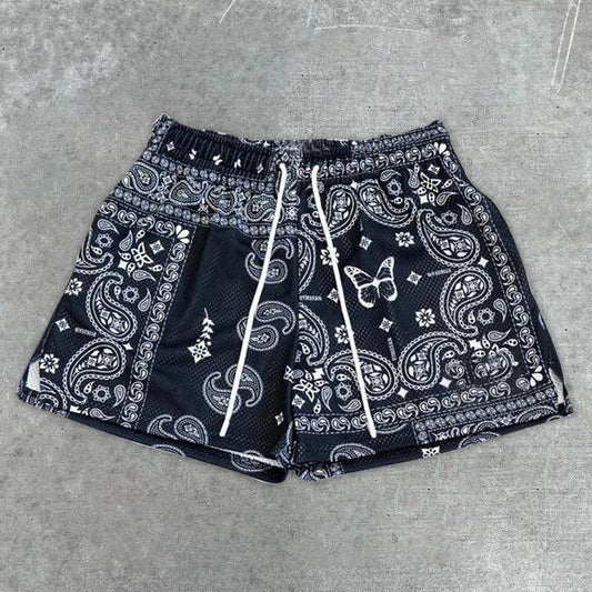 Casual Butterfly Cashew Shorts