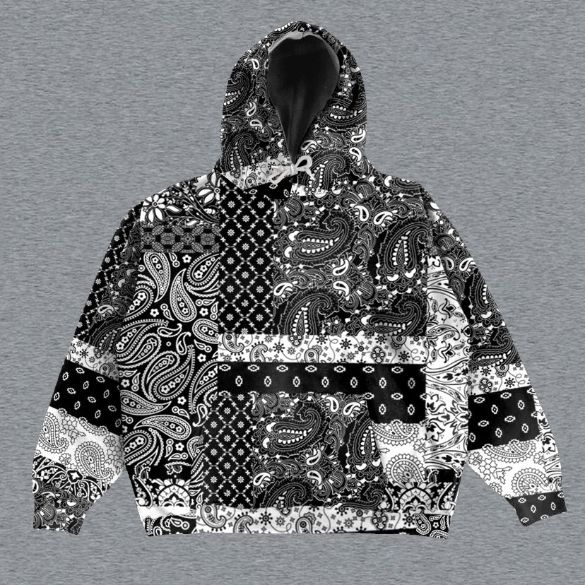 Fashion Print Long Sleeve Hoodie