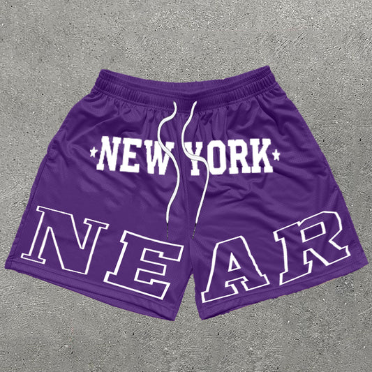 New York Near Print Mesh Shorts