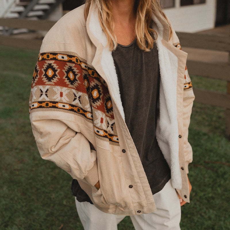 Western Tribal Velvet Coat