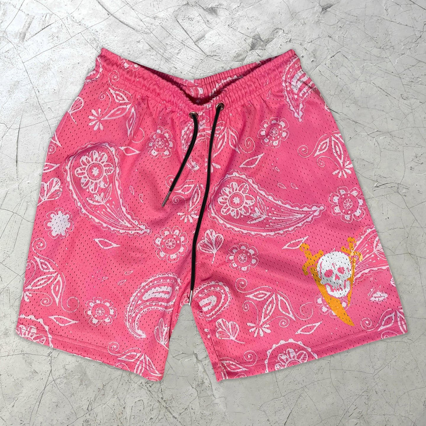 Vintage Cashew Flower Fashion Street Shorts