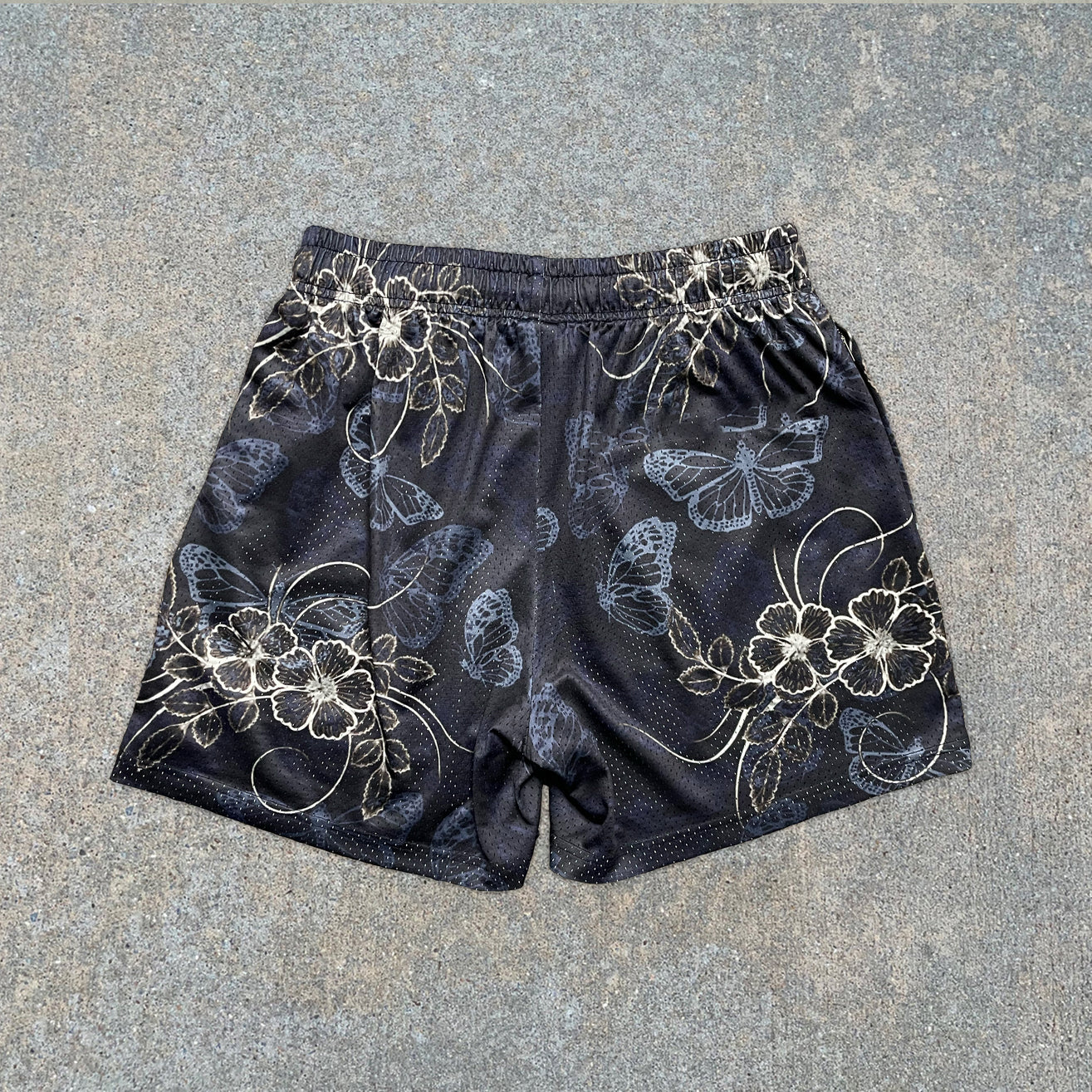 Retro Fashion Street Style Butterfly Print Casual Shorts