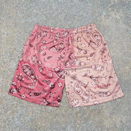 Fashion Colorblock Casual Trendy Brand Print Shorts