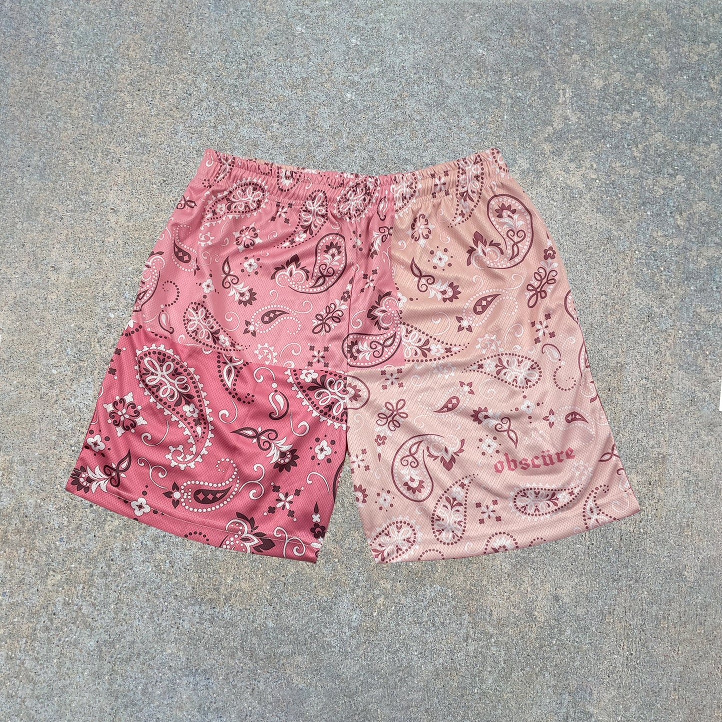 Fashion Colorblock Casual Trendy Brand Print Shorts