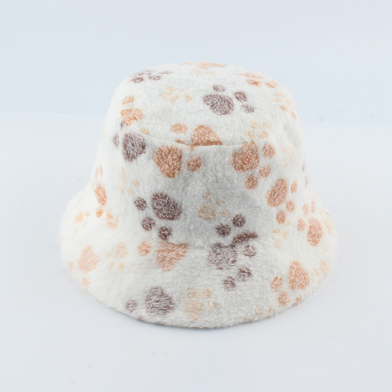 Plush Print Thick Thermal Hats