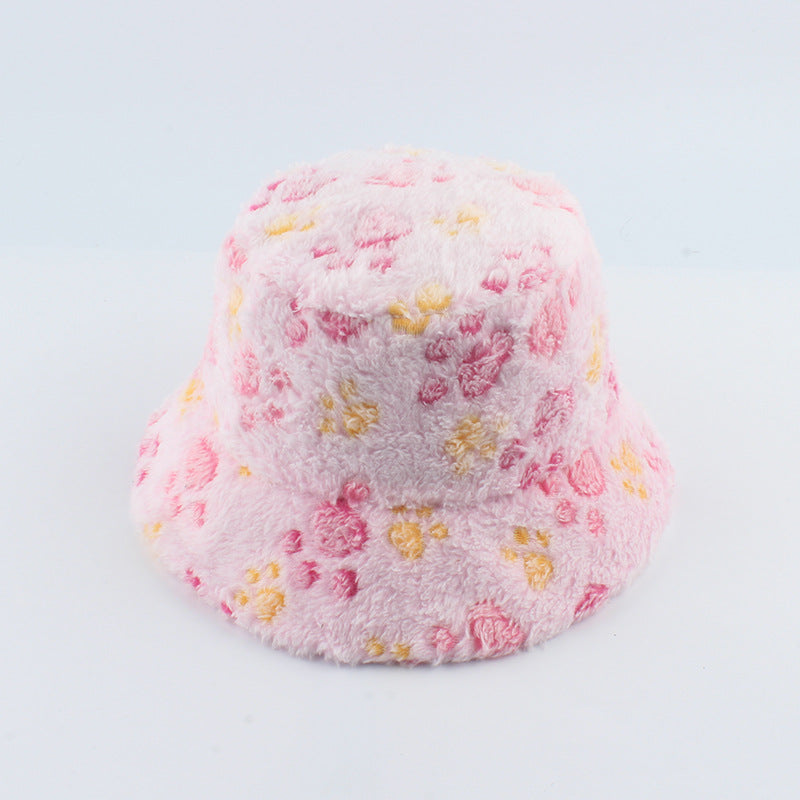 Plush Print Thick Thermal Hats