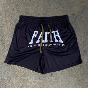 Casual Faith Letters Print Shorts