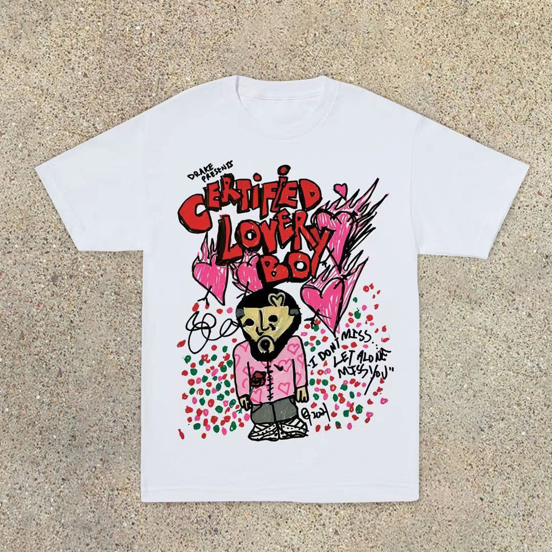 Lover boy casual street home T-shirt