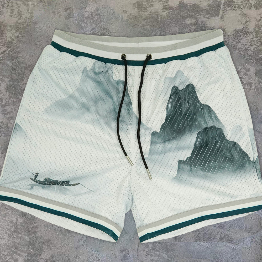 Fashion Art Casual Mesh Shorts