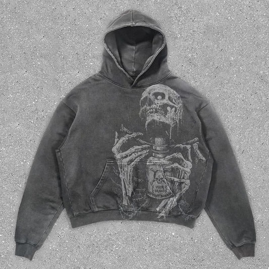 Skull Vintage Chic Hoodie