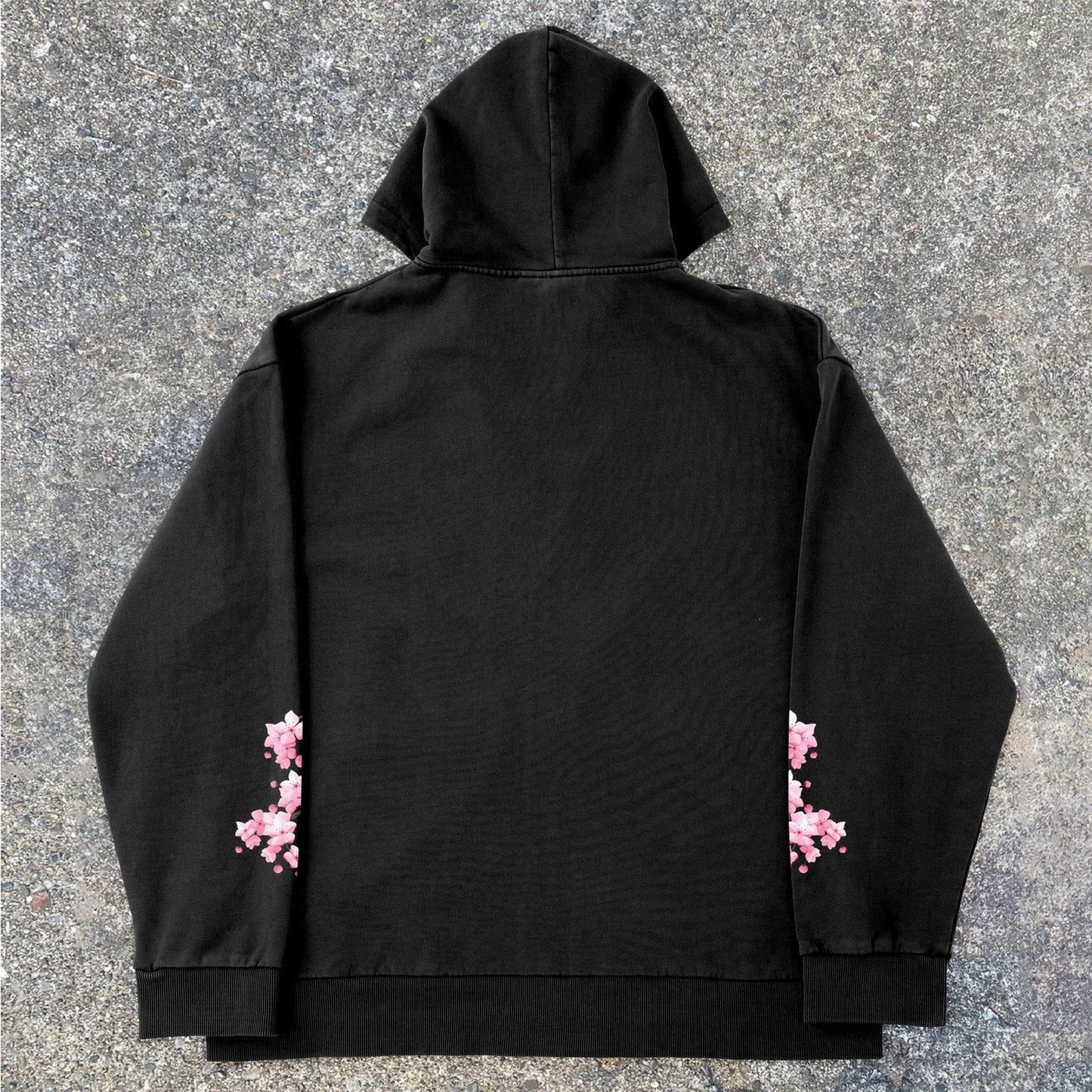 Sakura Pattern Trend Street Fashion Zip Hoodie