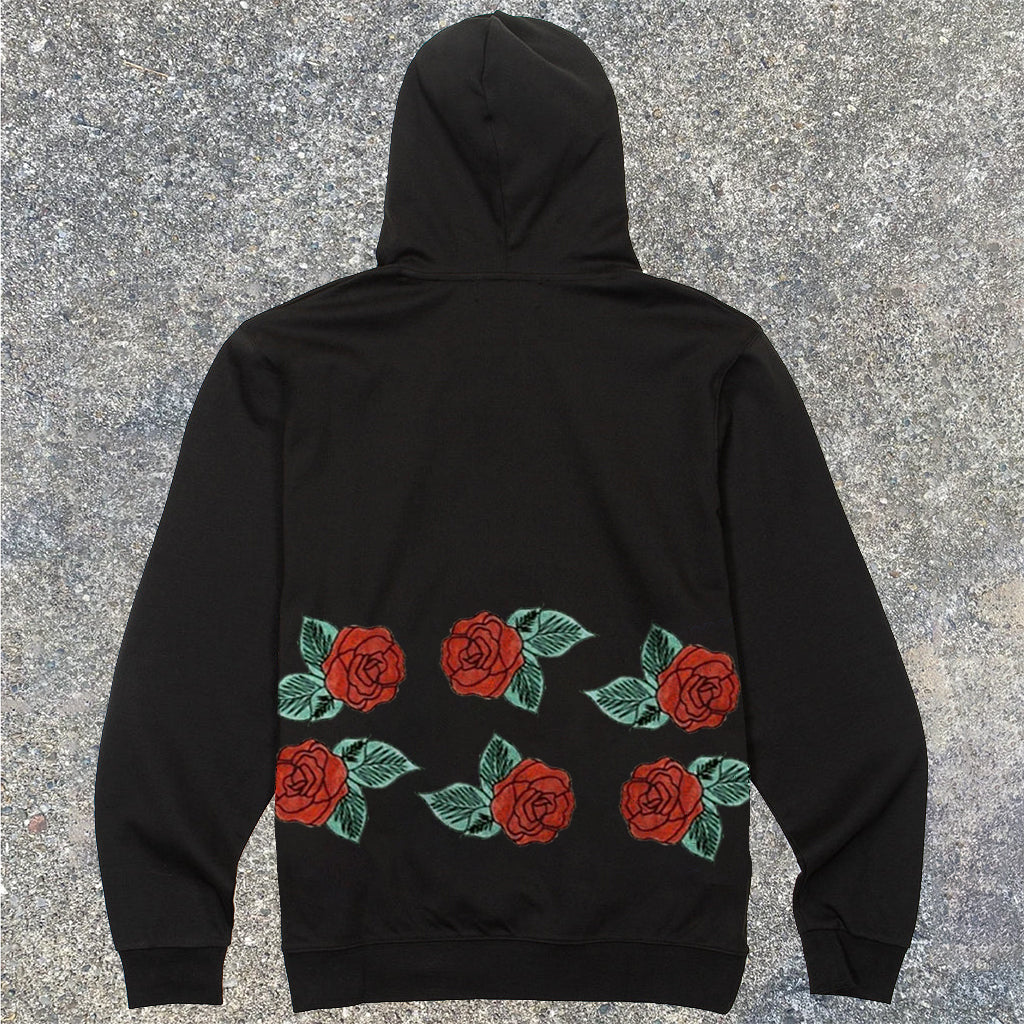 Artistic graphic street fleece hooded jackets