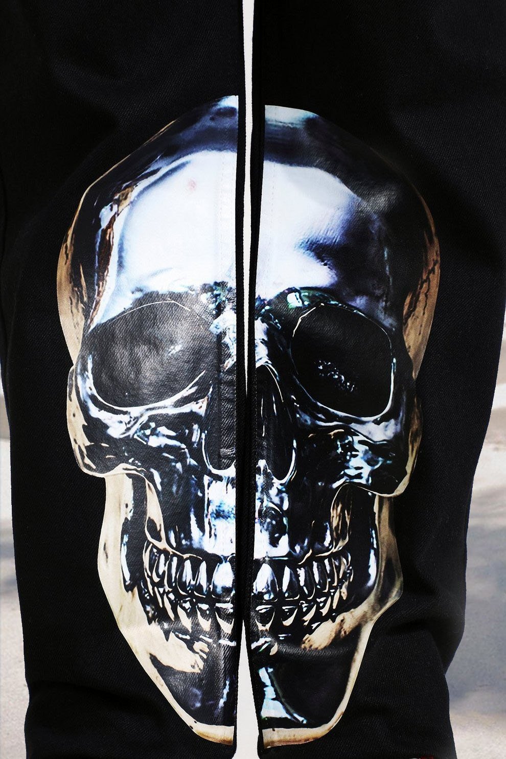 Metal skull casual street jeans