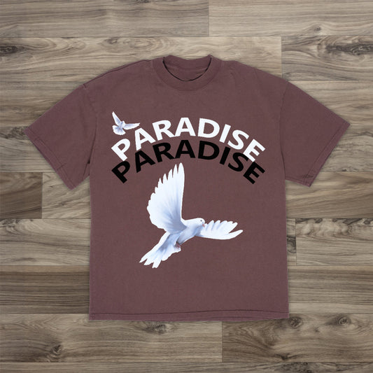 Peace Dove Print Casual T-Shirt