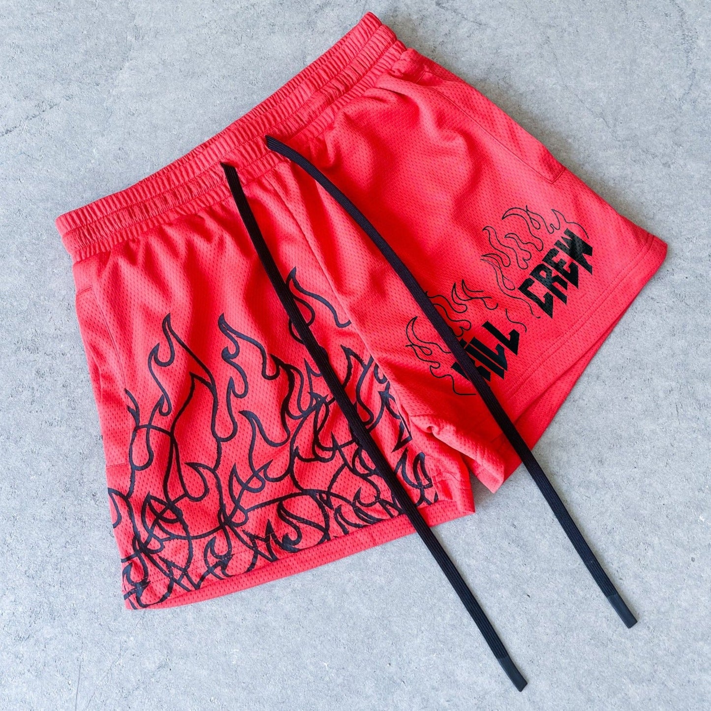 Trendy retro street sports shorts