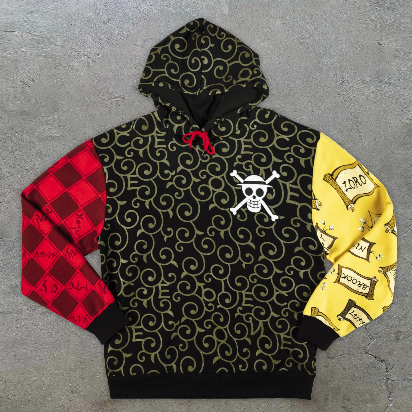 Trendy brand contrast print casual hip-hop hoodie