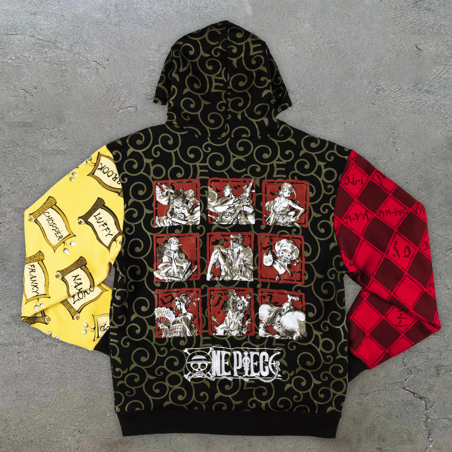 Trendy brand contrast print casual hip-hop hoodie