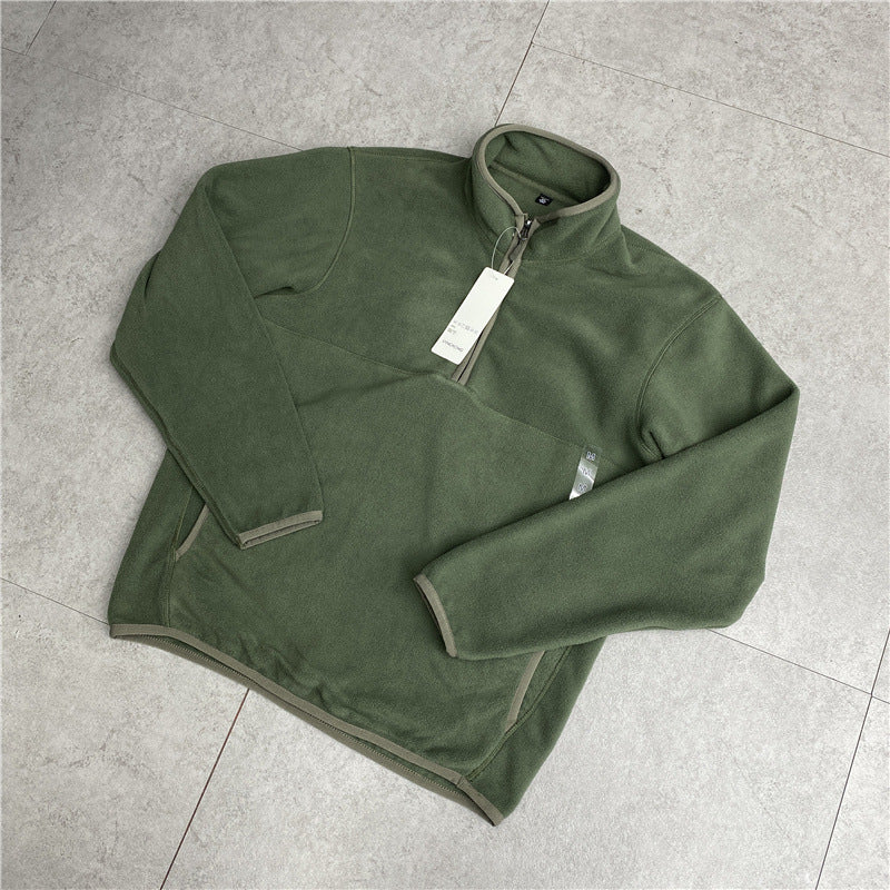 Zip-Up Fleece Thermal Sweatshirt Jacket